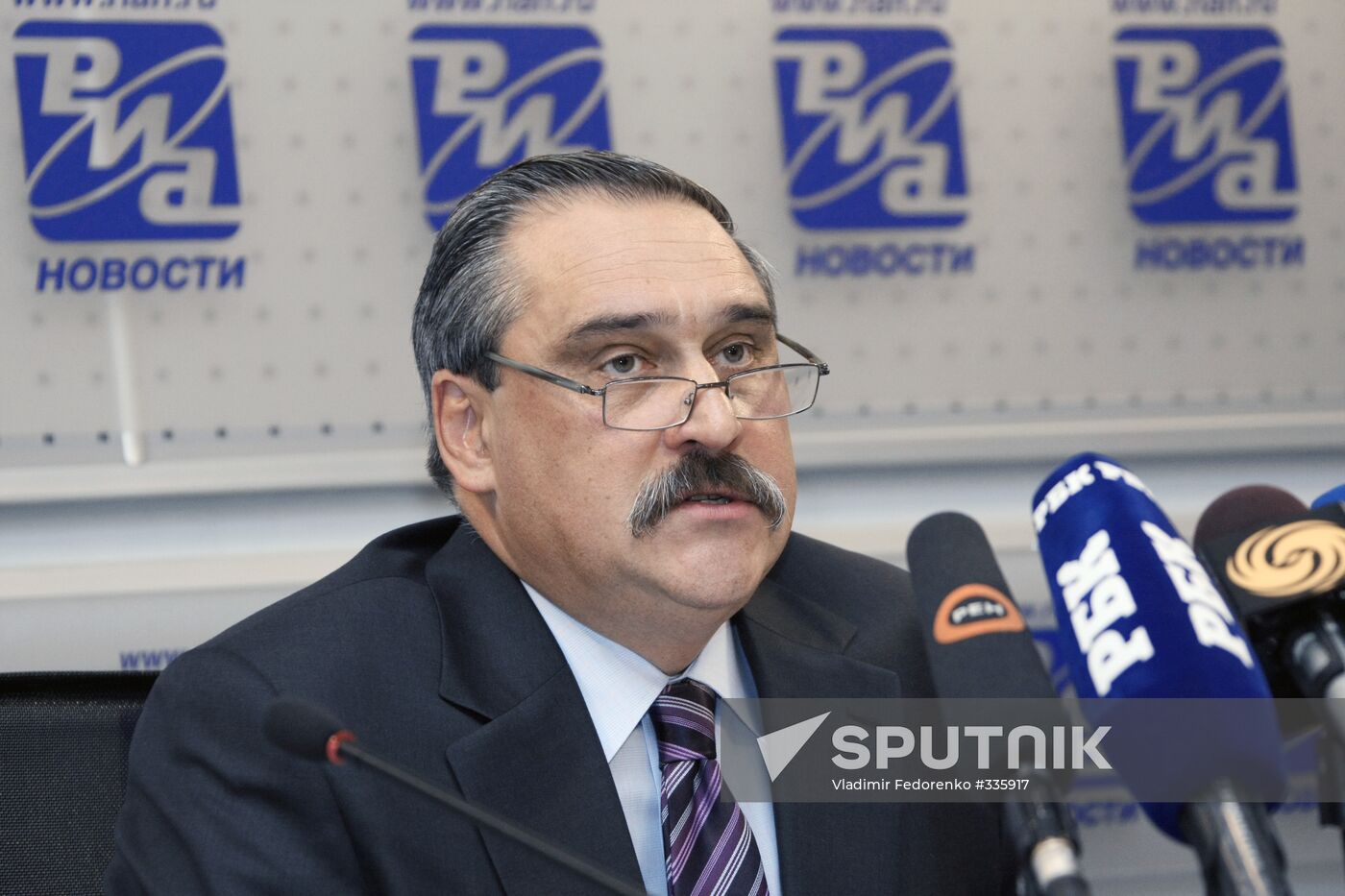 News conference in RIA Novosti