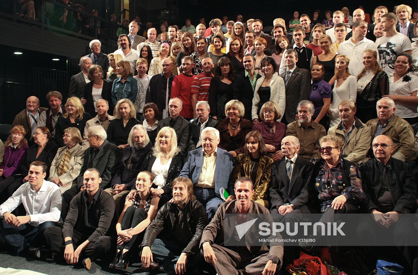 Moscow Chekhov art theatre company gathering