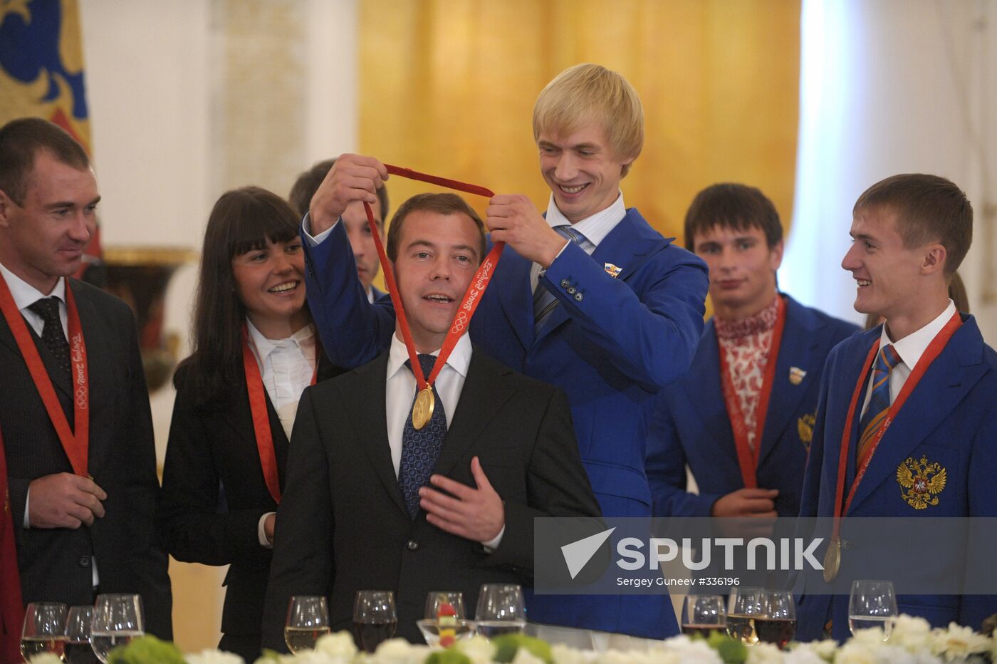 Dmitry Medvedev met Russian Olympians in the Kremlin