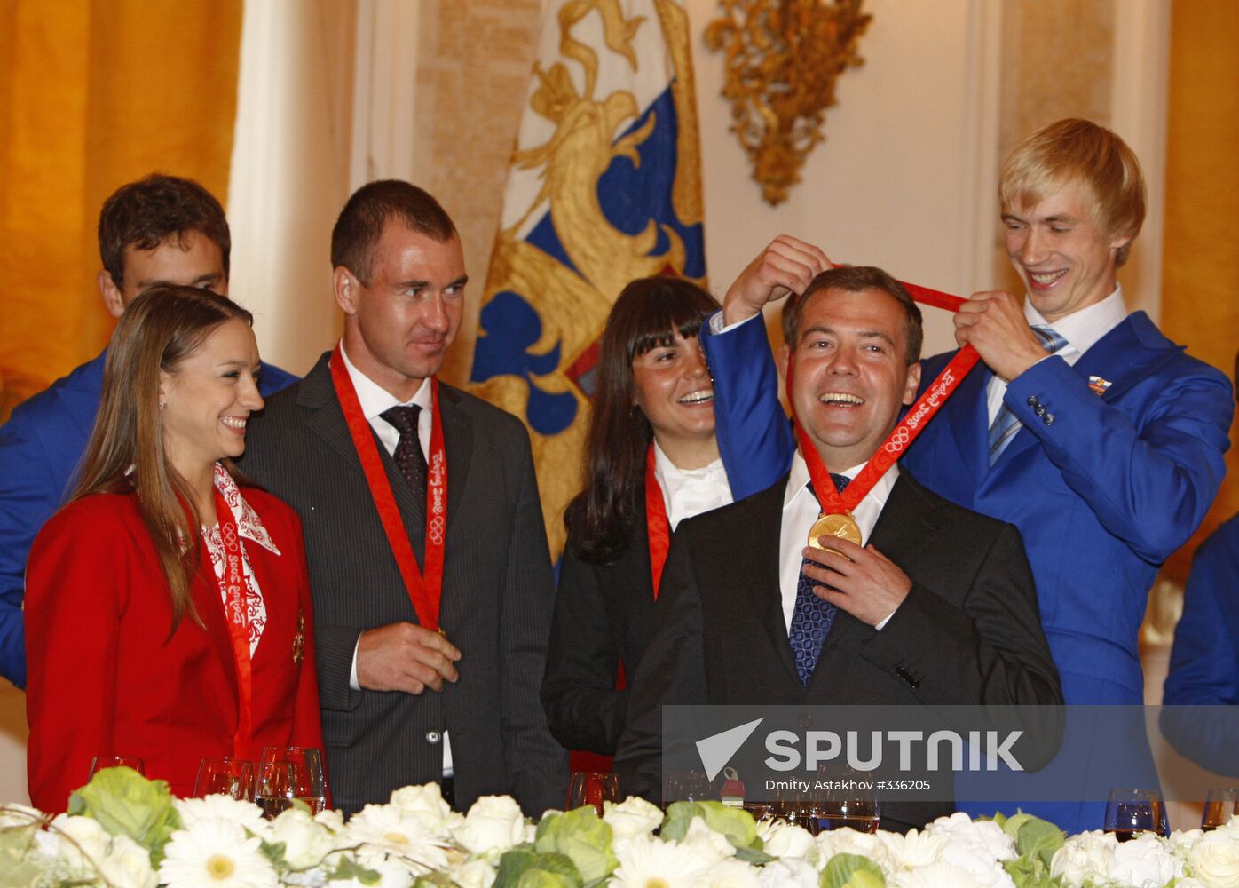 Dmitry Medvedev met Russian Olympians in the Kremlin