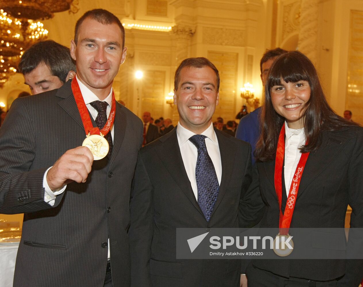 Dmitry Medvedev met Russian Olympians in the Kremlin