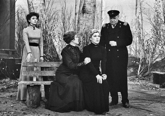Scene from the television play "The Three Sisters"