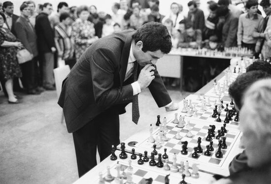 World chess champion Garry Kasparov