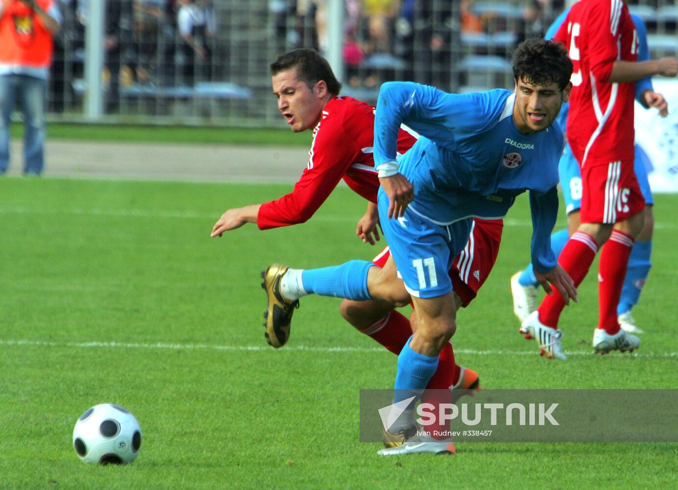 Qualifying match for 2009 European championship
