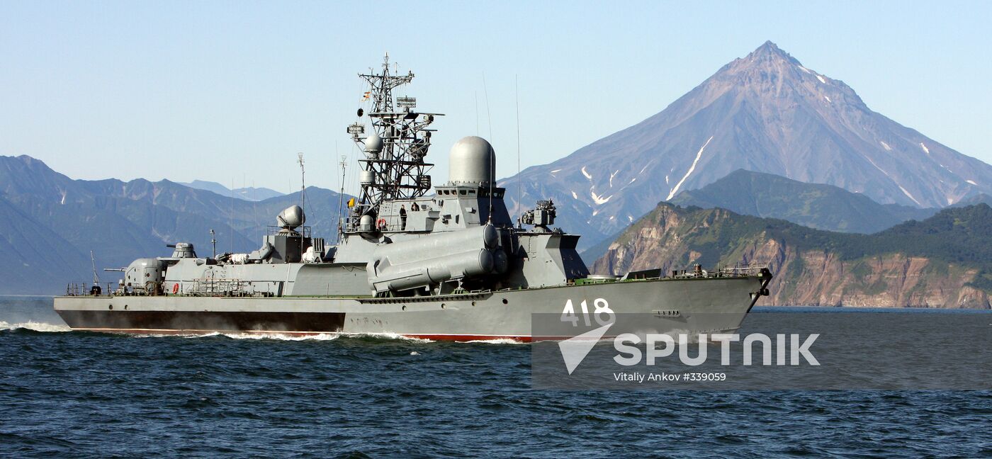 Pacific Fleet's scheduled exercise off Kamchatka Peninsula