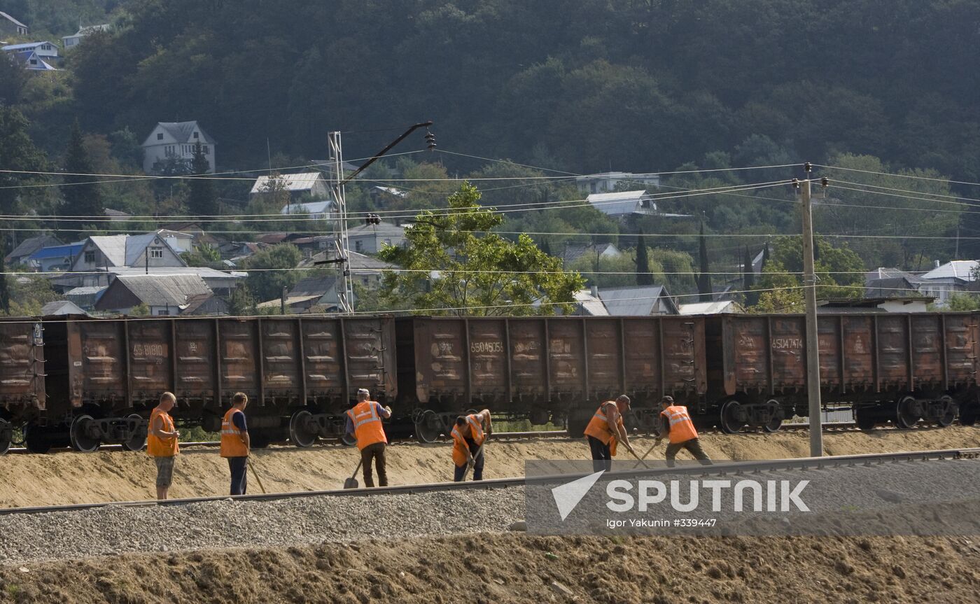 Construction of Olympic facilities in Sochi