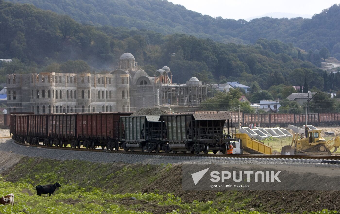 Construction of Olympic facilities in Sochi