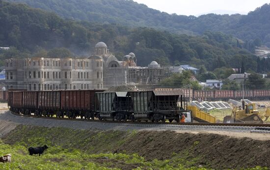 Construction of Olympic facilities in Sochi