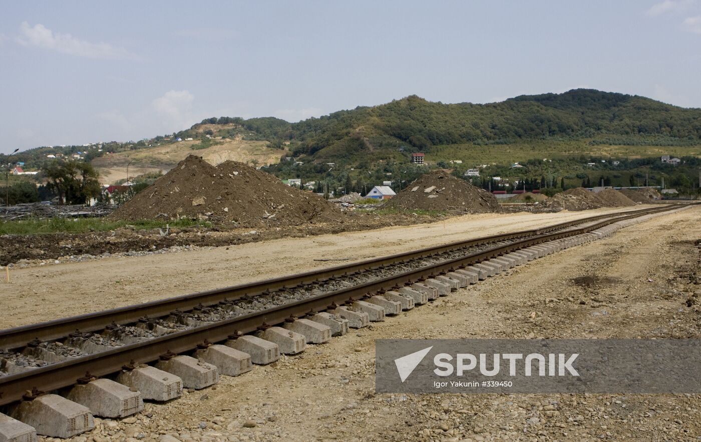 Construction of Olympic facilities in Sochi