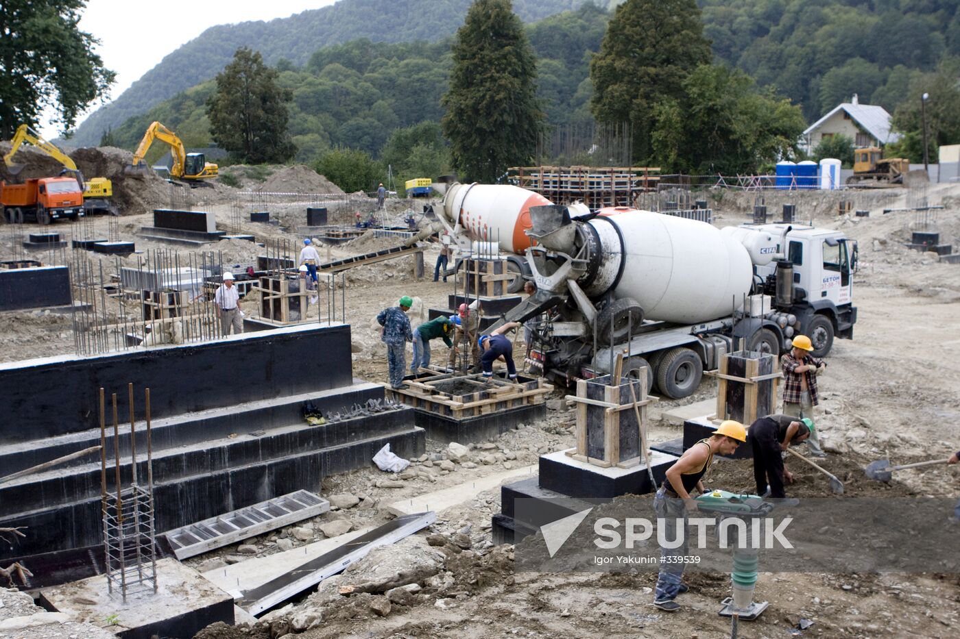 Construction of Olympic facilities in Sochi