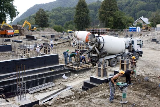 Construction of Olympic facilities in Sochi
