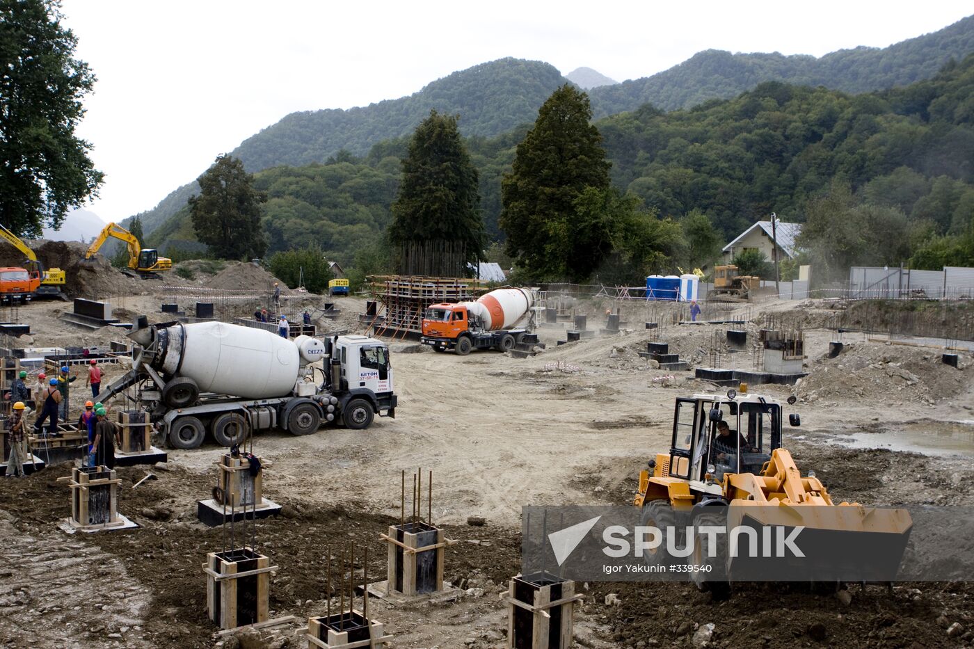 Construction of Olympic facilities in Sochi