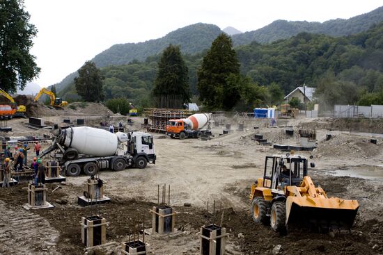 Construction of Olympic facilities in Sochi
