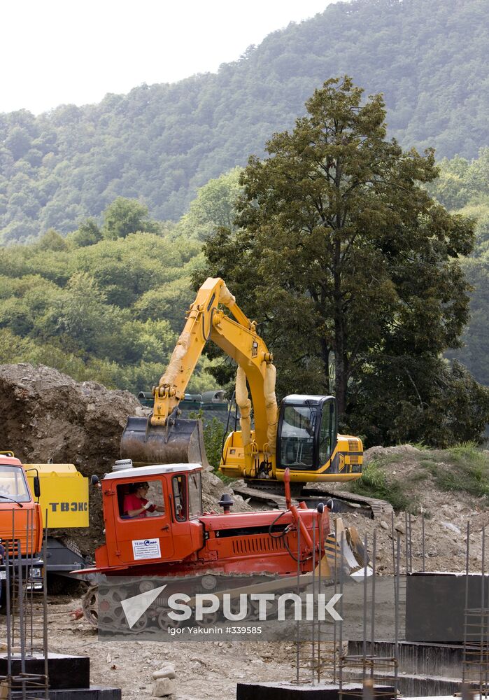 Construction of Olympic facilities in Sochi