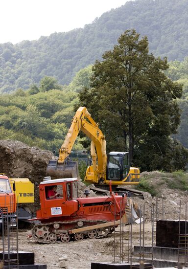 Construction of Olympic facilities in Sochi