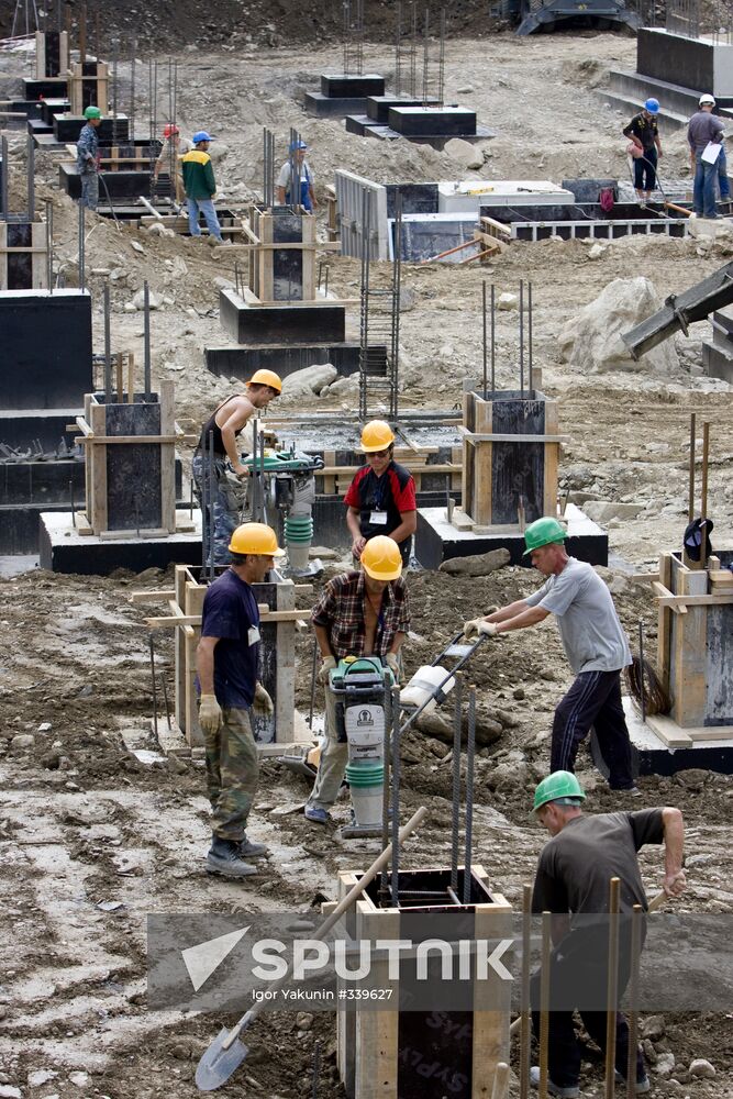 Construction of Olympic facilities in Sochi