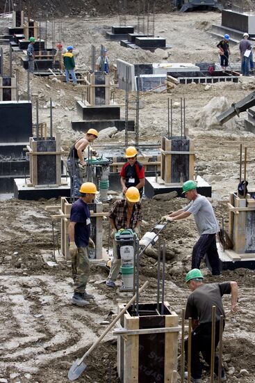 Construction of Olympic facilities in Sochi
