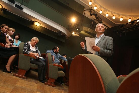 The Stanislavsky Theater company convene