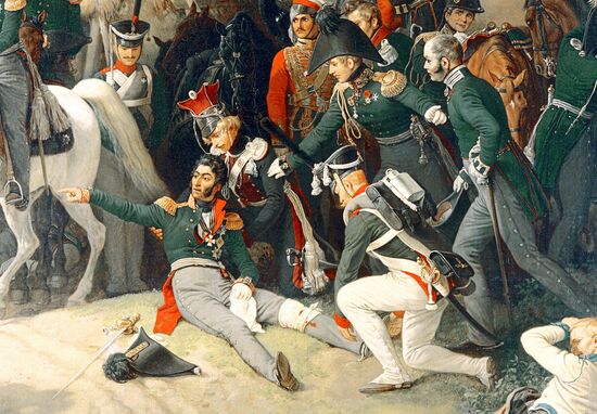 "The Wounding of General Pyotr Bagration"
