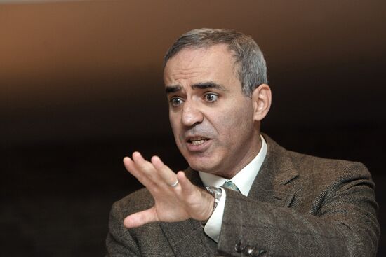 Breakfast with United Civil Front leader Garry Kasparov