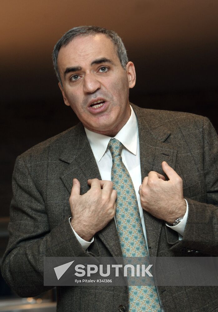 Breakfast with United Civil Front leader Garry Kasparov