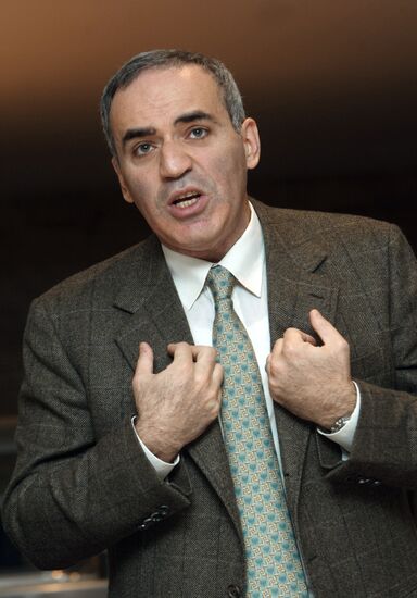 Breakfast with United Civil Front leader Garry Kasparov