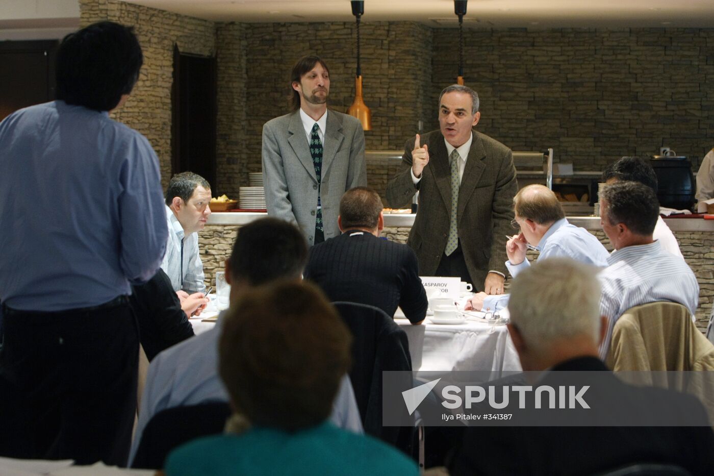 Breakfast with United Civil Front leader Garry Kasparov