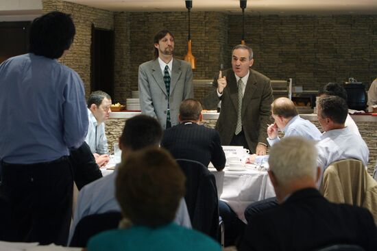 Breakfast with United Civil Front leader Garry Kasparov