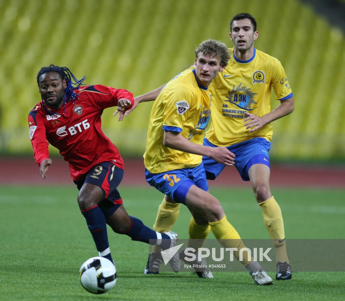 Russian Football Championships. FC CSKA vs. FC Luch-Energia