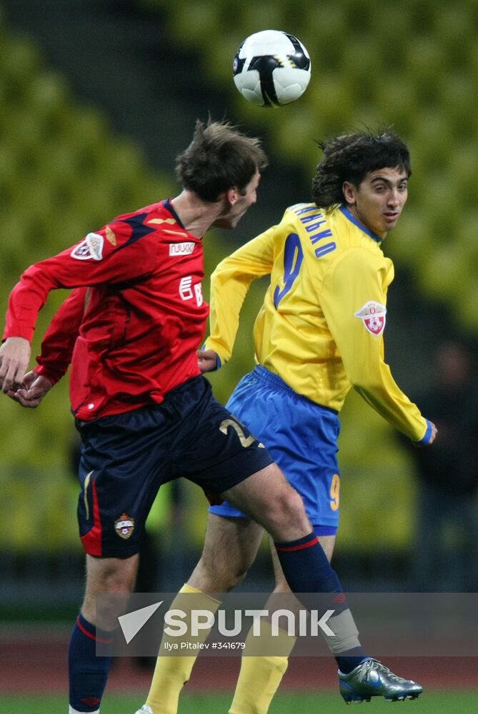 Russian Football Championships. FC CSKA vs. FC Luch-Energia