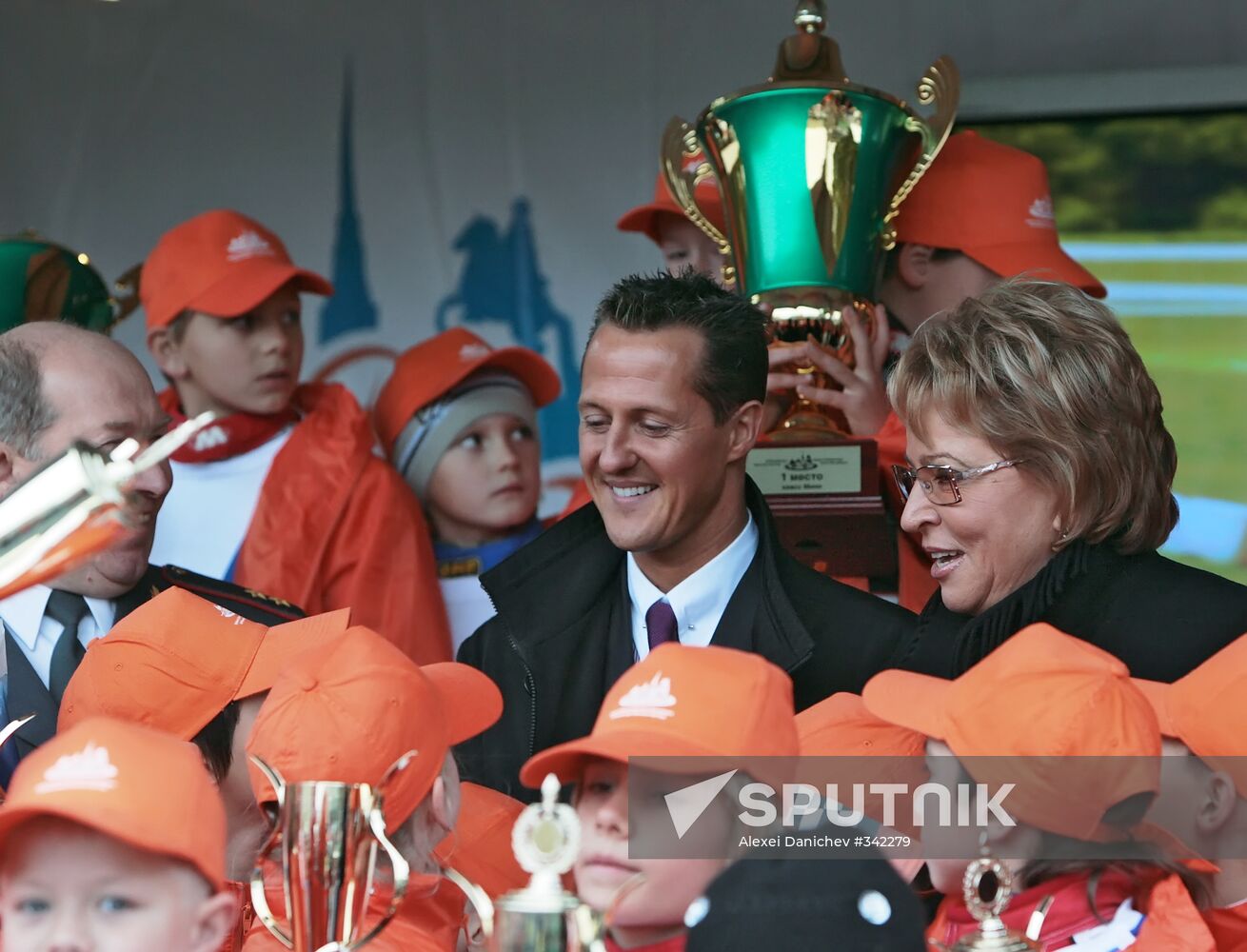 Michael Schumacher and Valentina Matviyenko