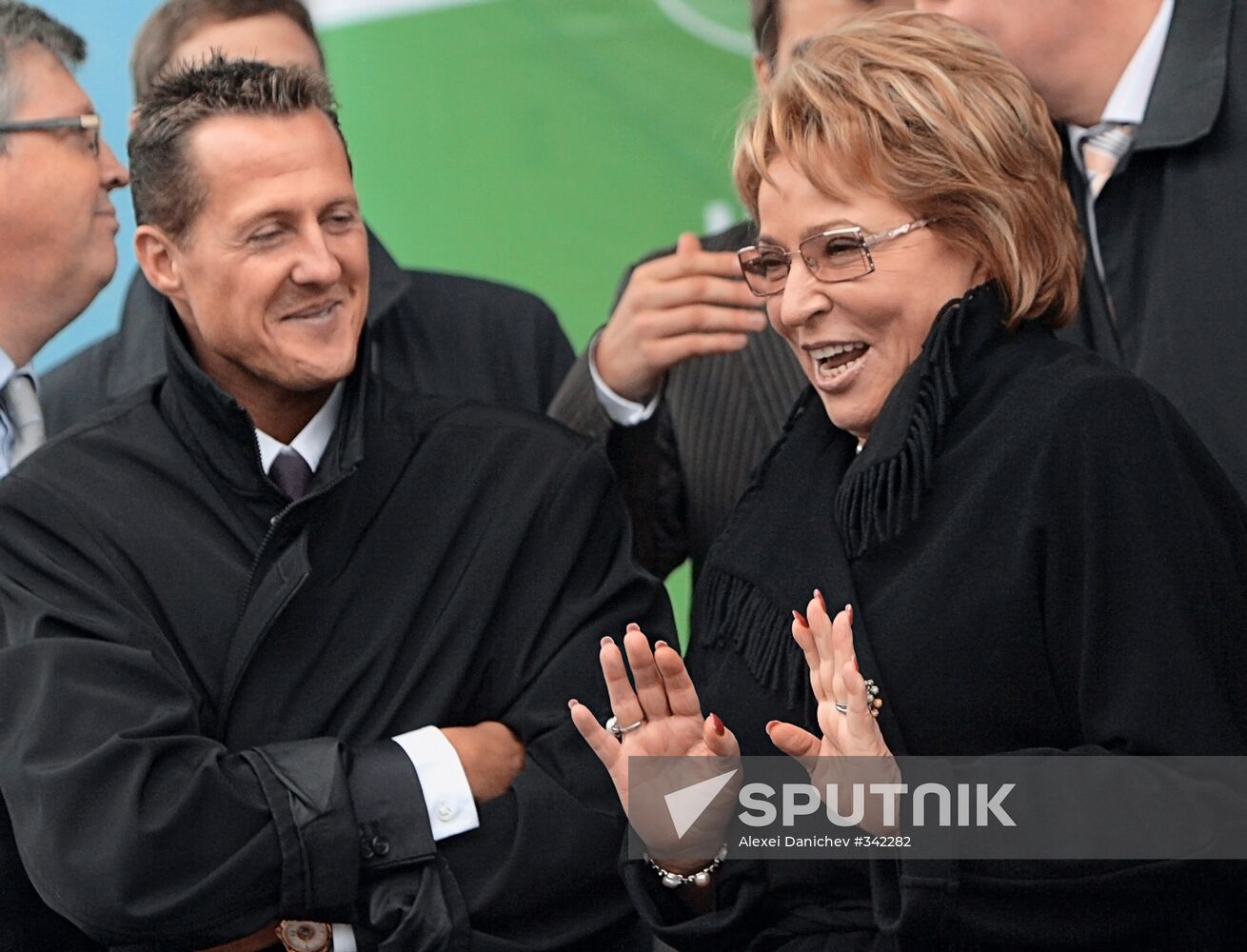 Michael Schumacher and Valentina Matviyenko