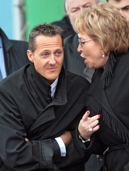 Michael Schumacher and Valentina Matviyenko