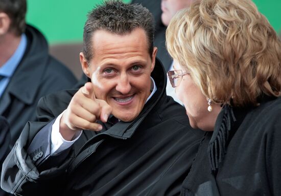 Michael Schumacher and Valentina Matviyenko