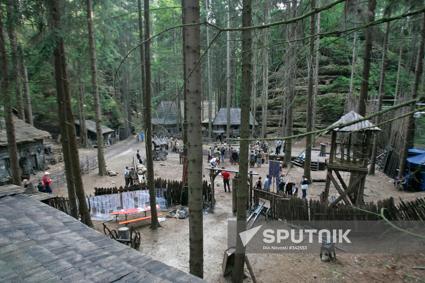 Shooting of the film Viy