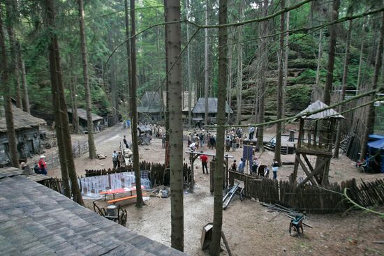 Shooting of the film Viy