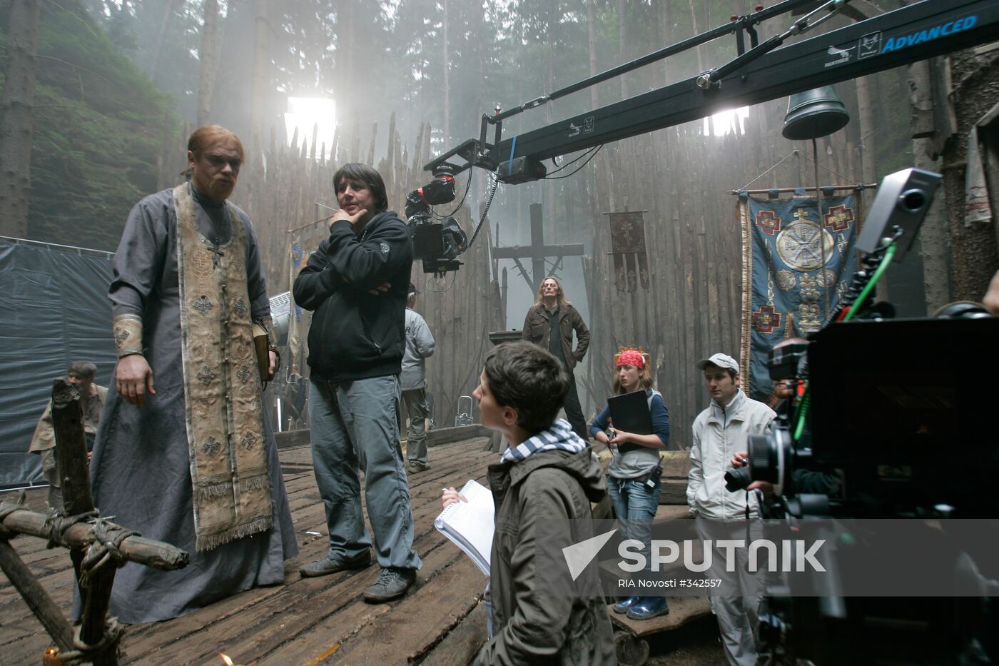 Shooting of the film Viy