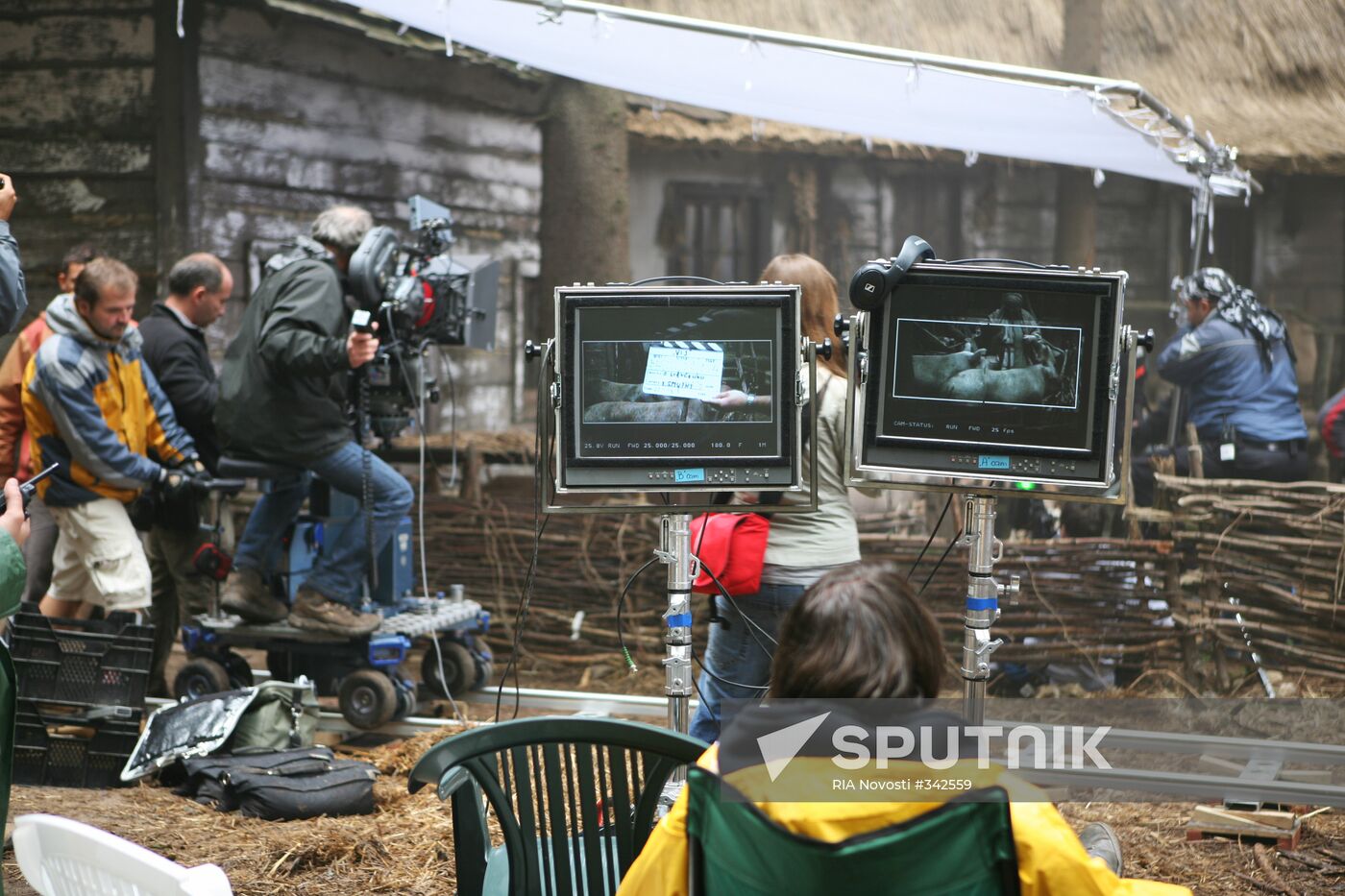 Shooting of the film Viy