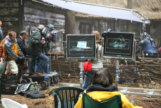 Shooting of the film Viy