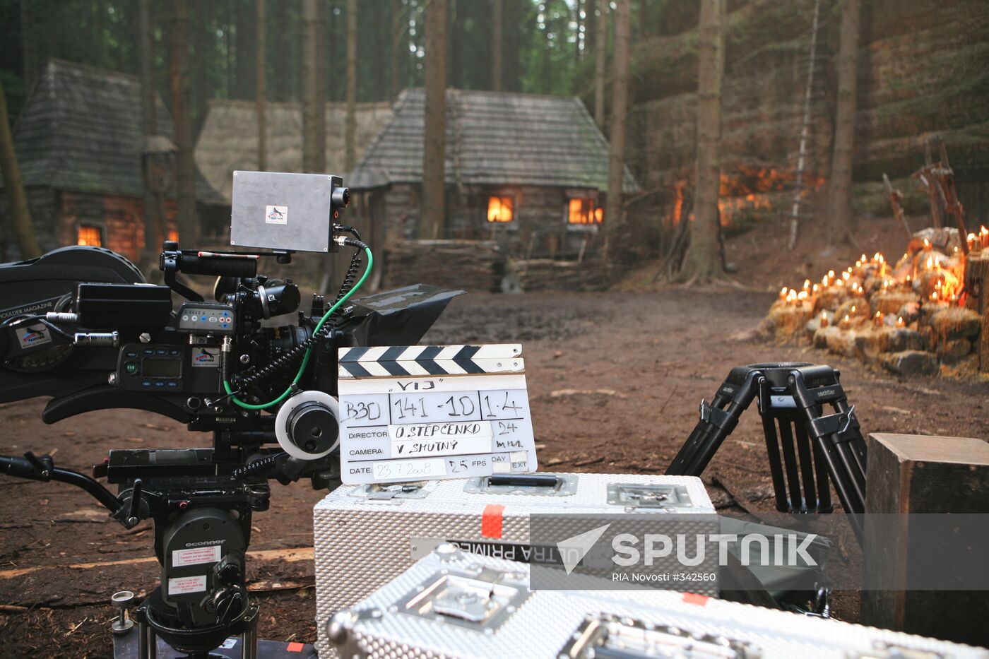 Shooting of the film Viy