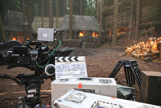 Shooting of the film Viy