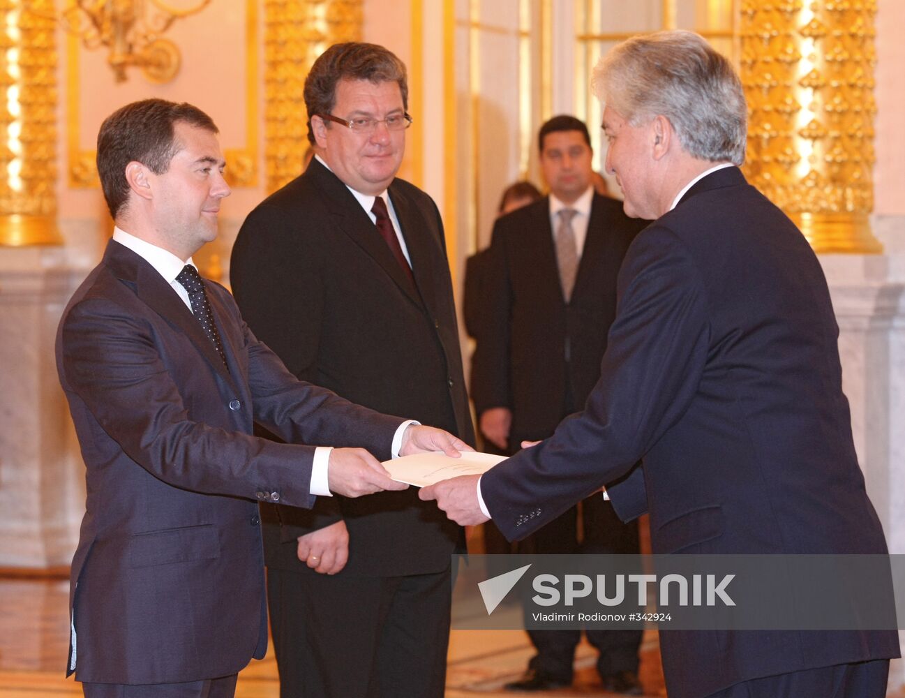 Credentials being renewed by foreign ambassadors