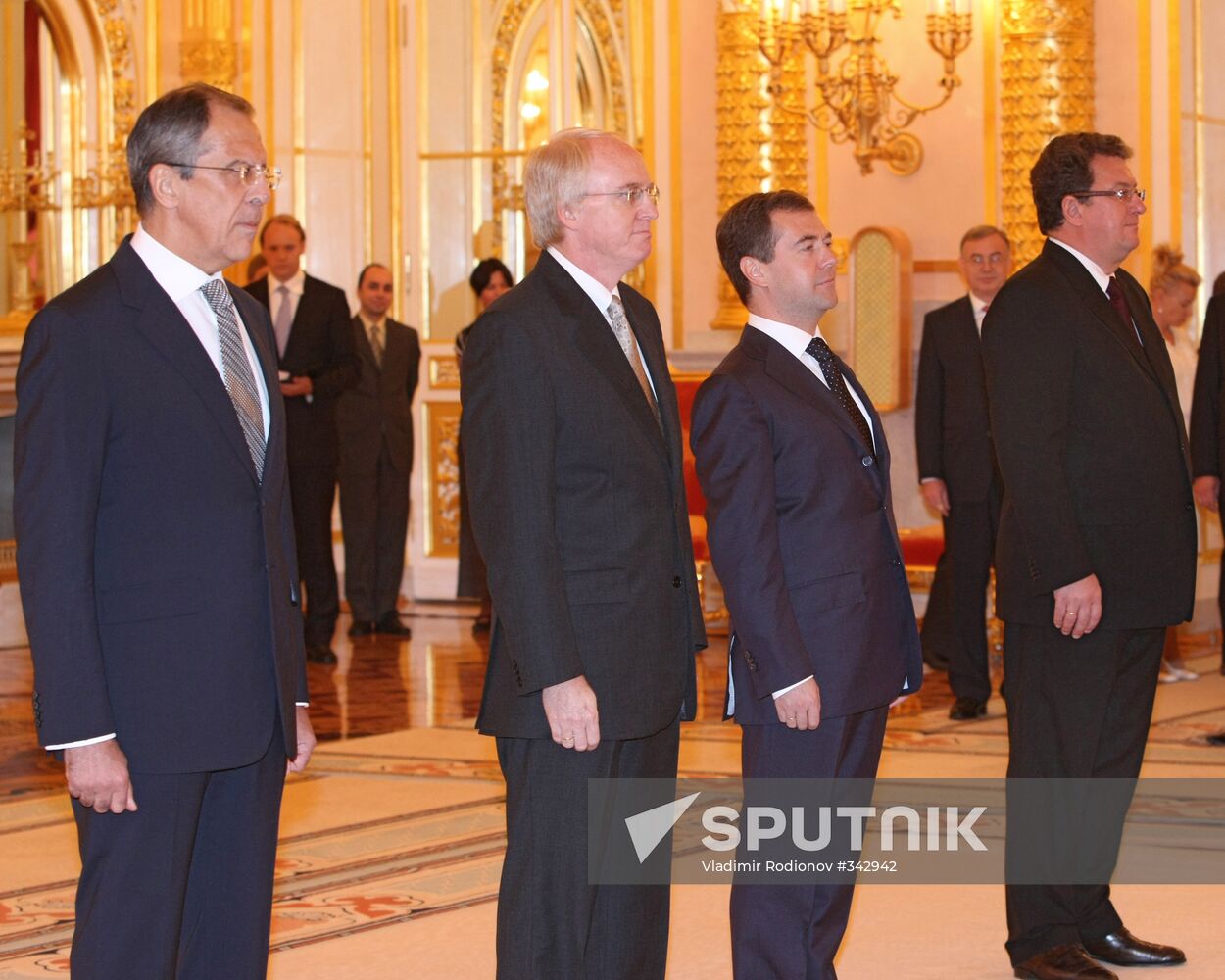 Credentials being renewed by foreign ambassadors