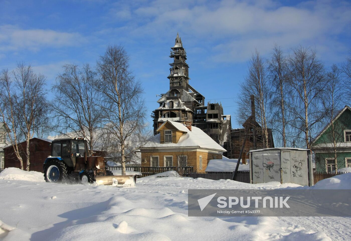 Nikolai Sutyagin's house in Arkhangelsk