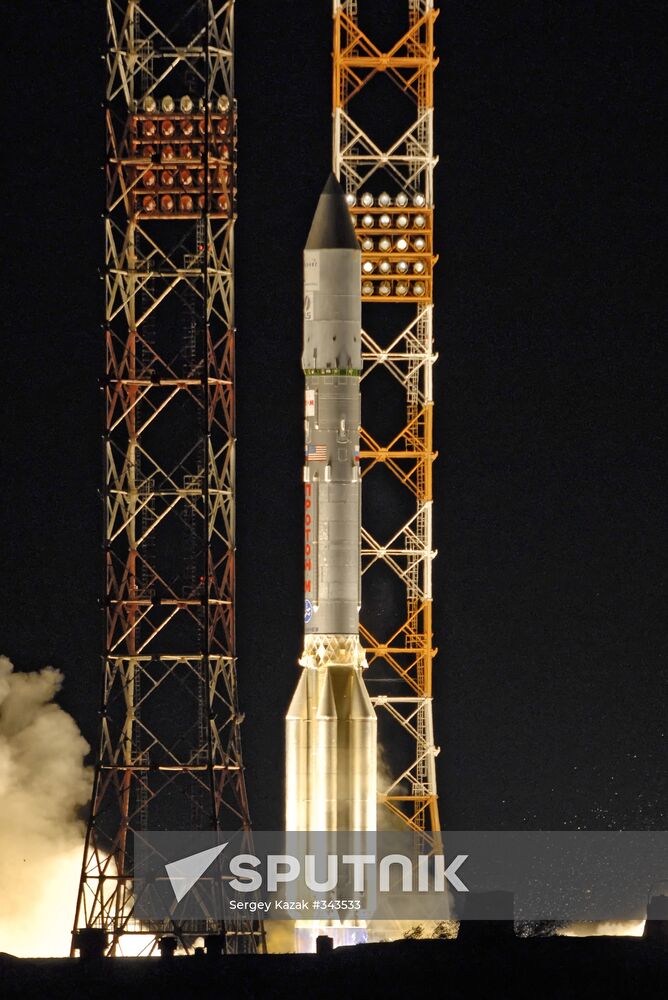 Launch of a Proton rocket from Baikonur