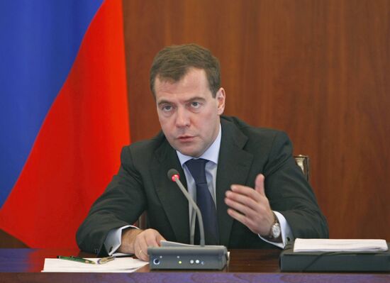 President Dmitry Medvedev visits Magadan