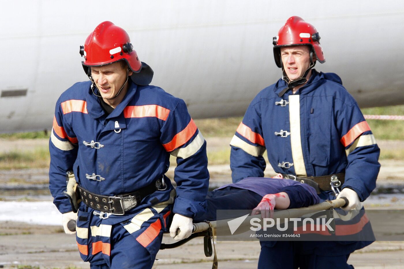 Emergency drill at Sheremetyevo airport