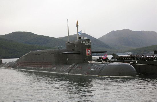 The Russian Pacific Fleet's submarine base