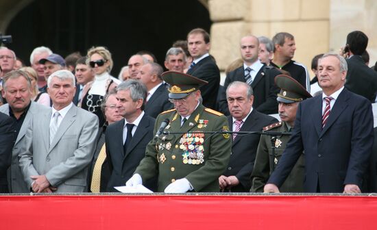 Military parade in Abkhazia
