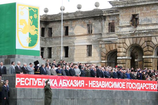 Military parade in Abkhazia